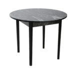 Masa Aris Rotunda Negru Marmorat 1