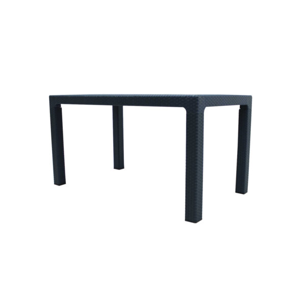 Set masa gradina Caliope tip ratan 80x140 cu 6 scaune antracit4 3