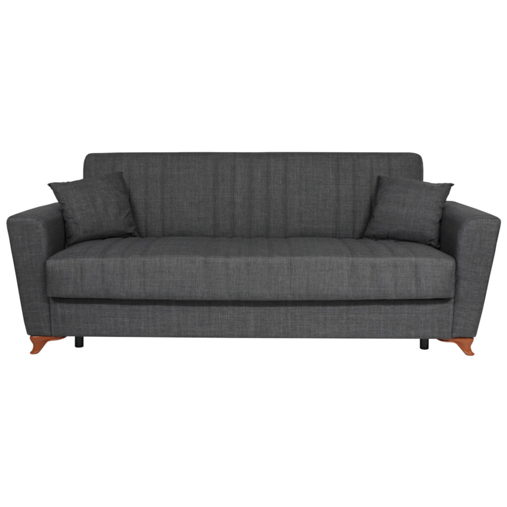 Canapea extensibila Ida Gri Inchis cu 3 locuri