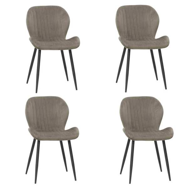 Set 4 Scaune Opal Capucino Inchis