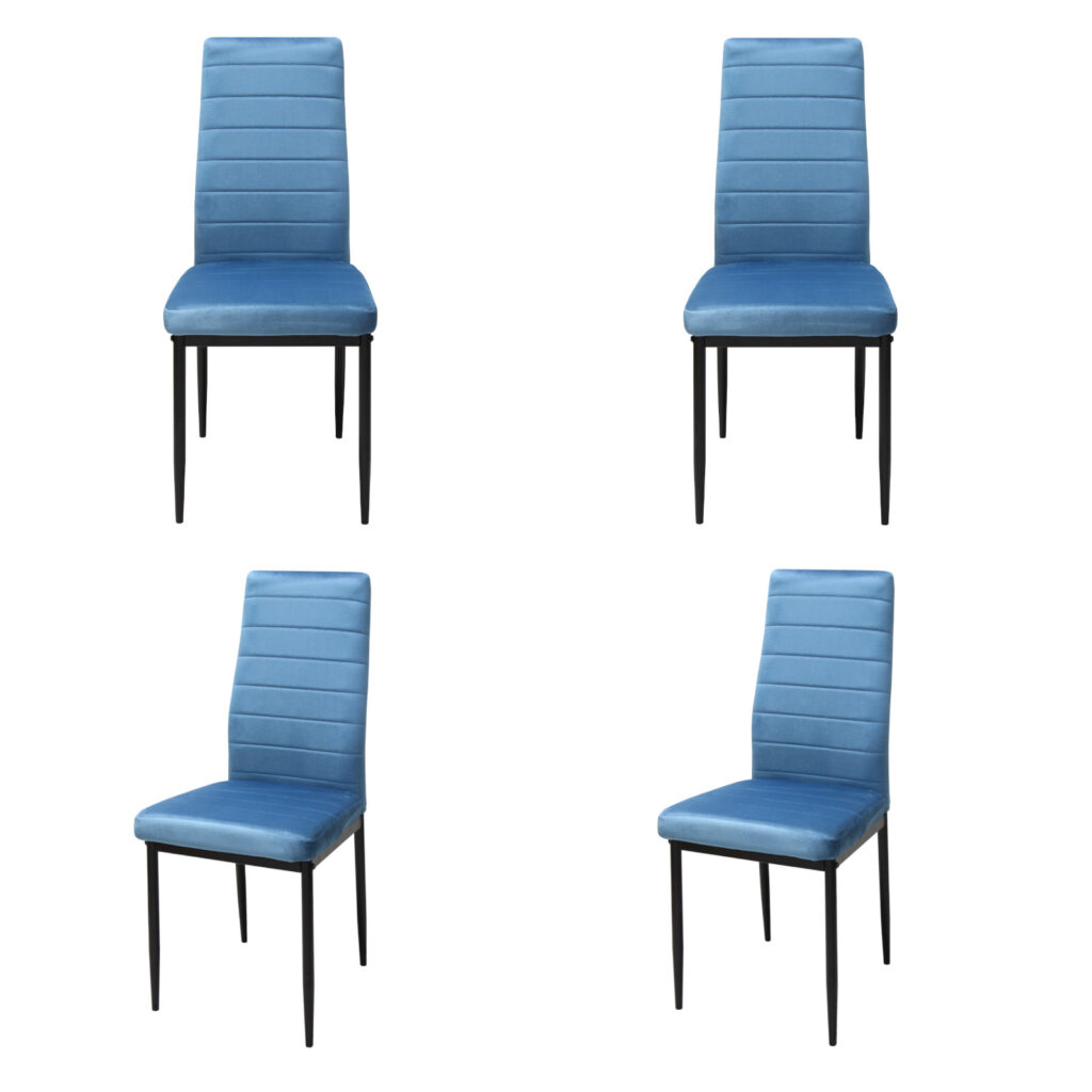 Set 4 Scaune Oscar Albastru