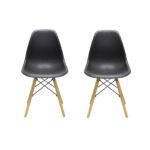 Set 2 Scaune Maya Negru