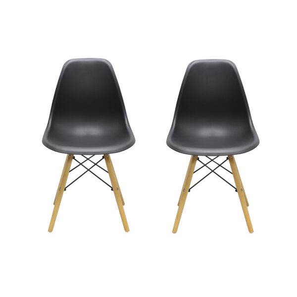 Set 2 Scaune Maya Negru