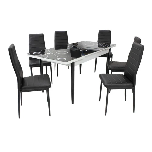 Extendable table set 