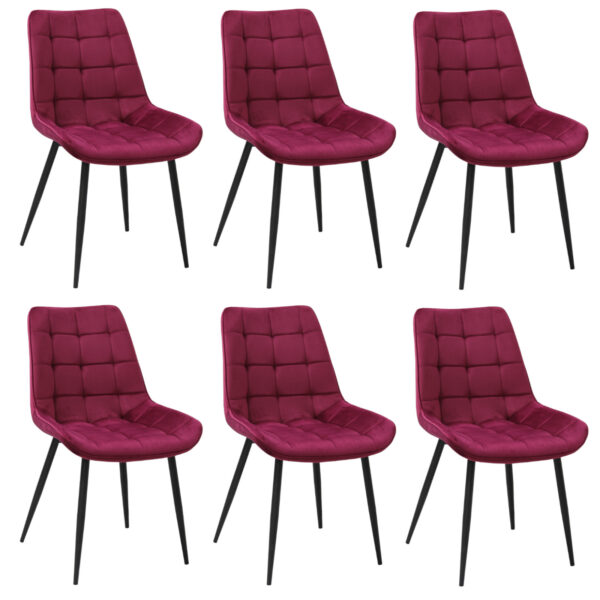 Set 6 Scaune Onix Bordo