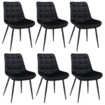 Set 6 Scaune Onix Negru