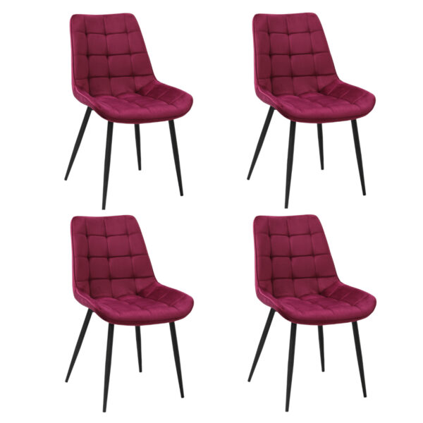 Set 4 Scaune Onix Bordo