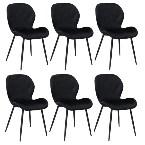 Set 6 Scaune Opal Negru