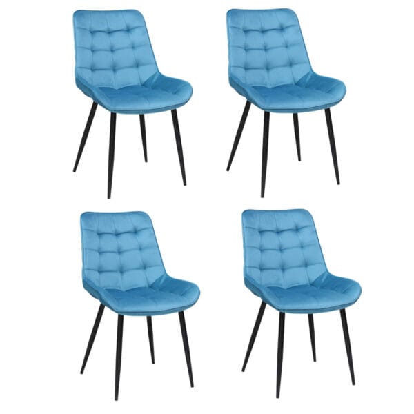 Set 4 Scaune Onix Turcoaz Deschis
