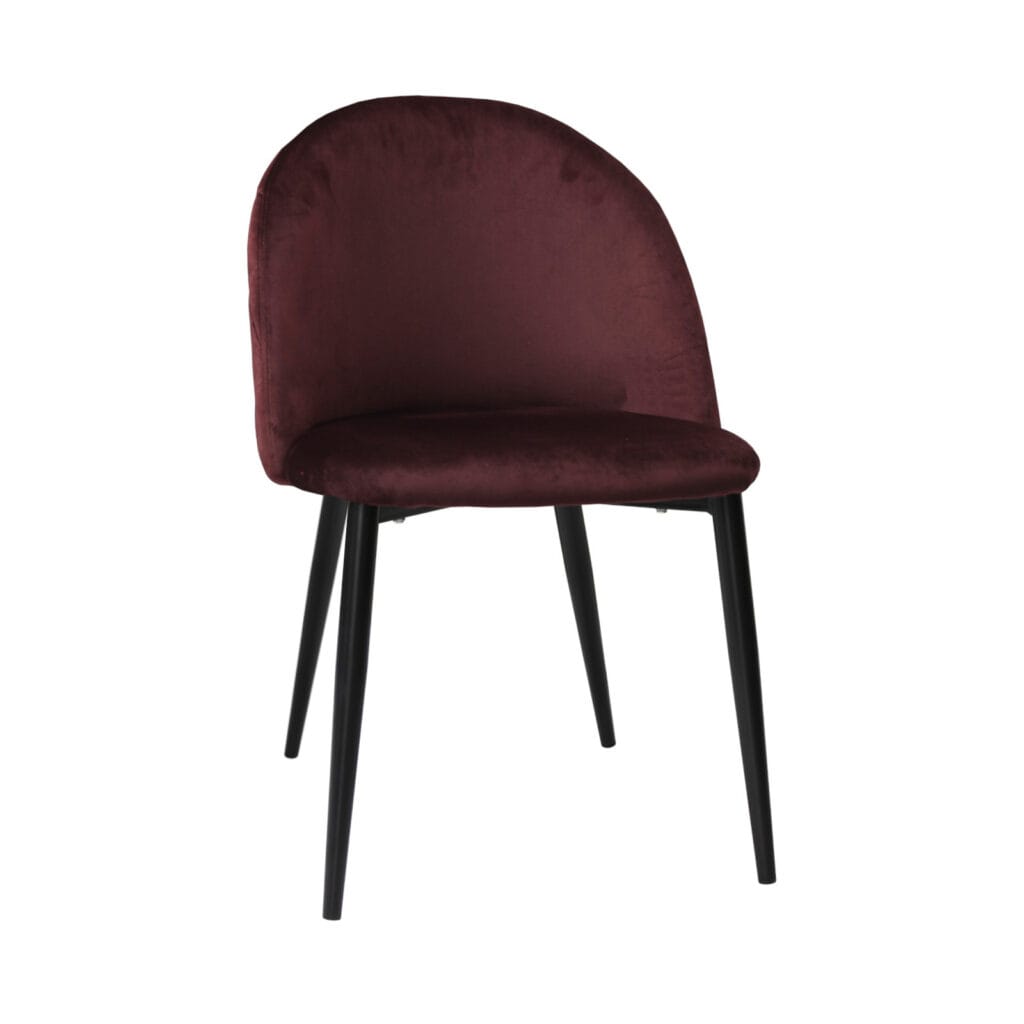 Scaun Bella Bordo Picior Negru