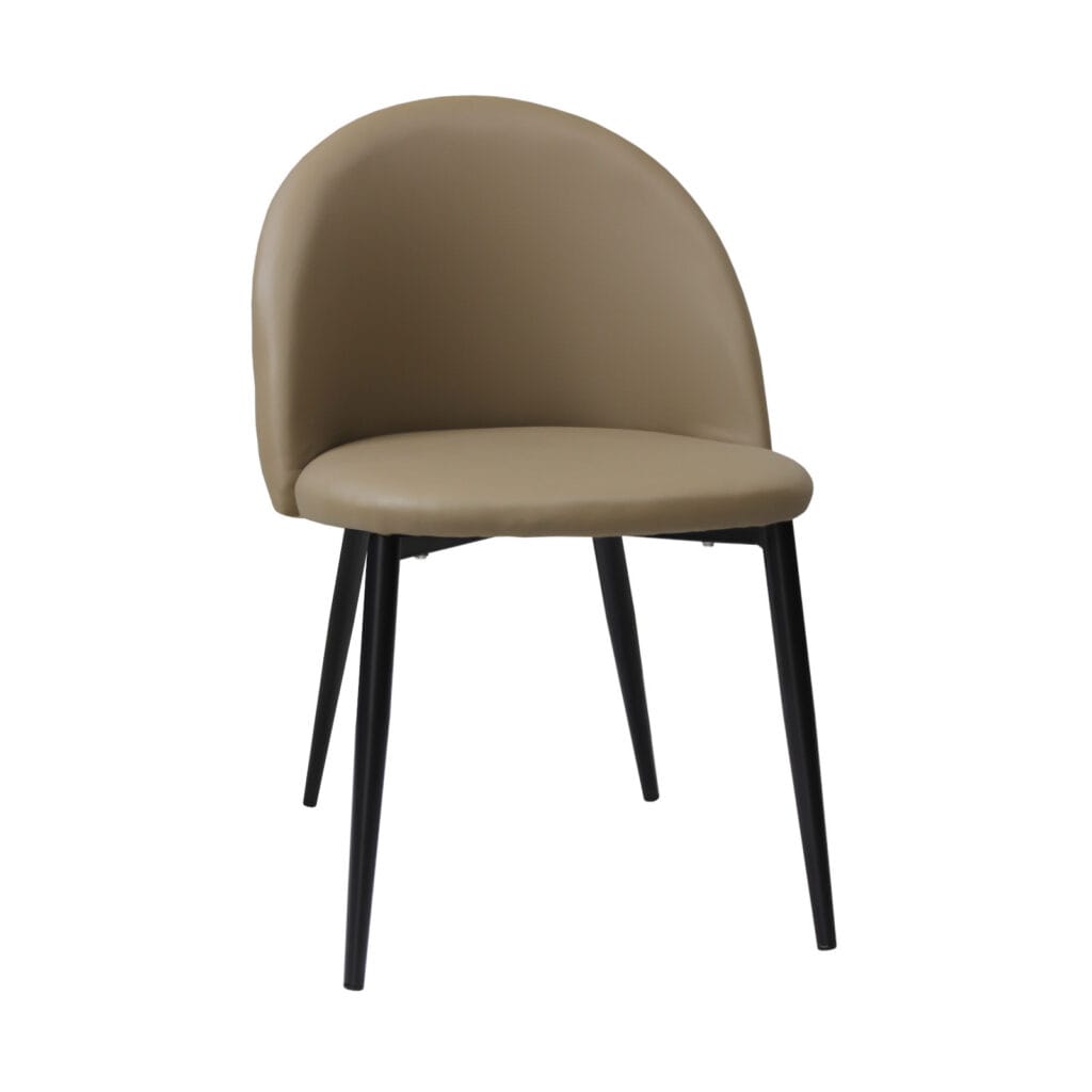 Scaun Piele Ecologică Bella Capucino Picior Negru