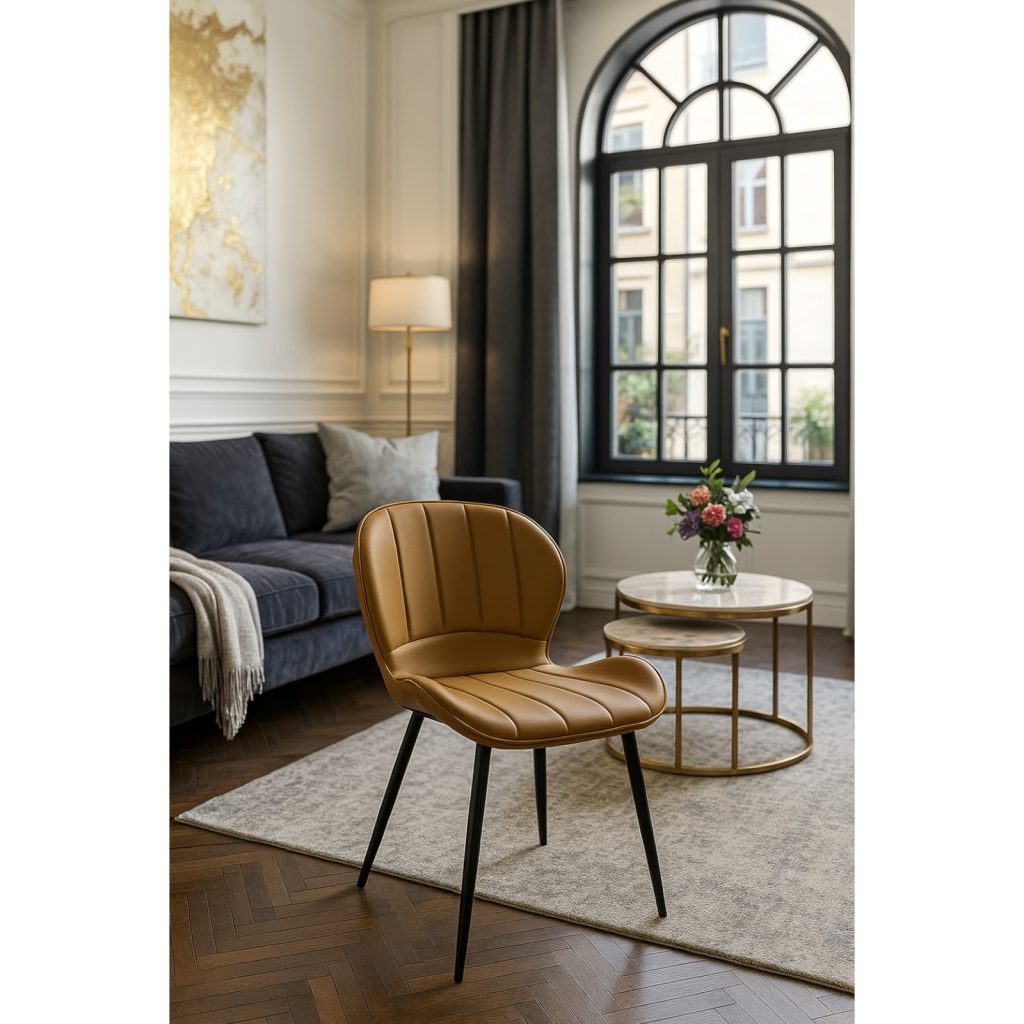 Scaun Piele Ecologică Topaz Maro Deschis