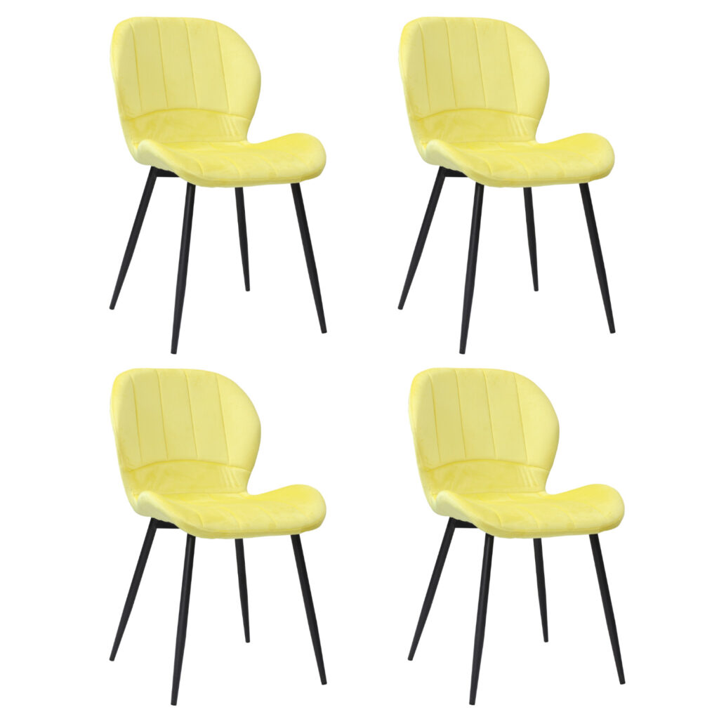 Set 4 Scaune Topaz Galben