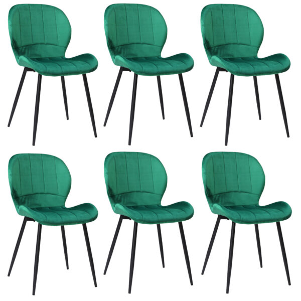 Set 6 Scaune Topaz Verde