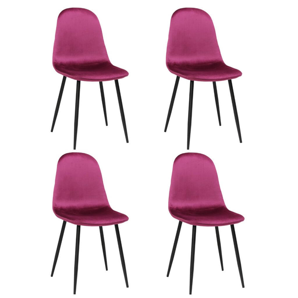 Set 4 Scaune Rya Bordo