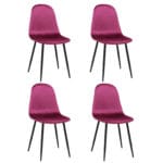 Set 4 Scaune Rya Bordo