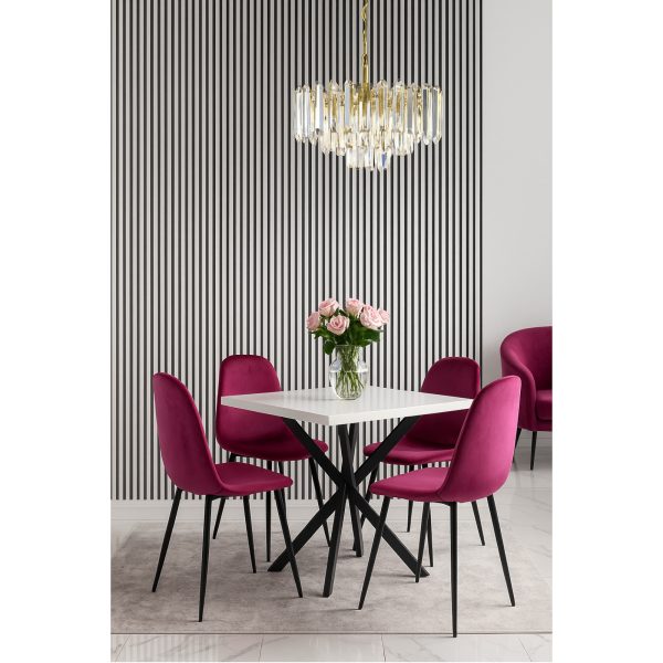 Riflaj Decorativ Tip Panou Acustic 40 cm Alb