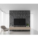 Riflaj Decorativ Tip Panou Acustic 30 cm Crom