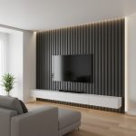 Riflaj Decorativ Tip Panou Acustic 40 cm Ash Oak