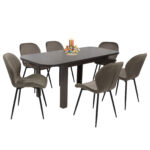Masa extensibila Roma wenge Cu 6 sc Opal maro