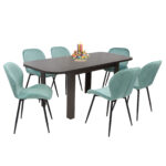 Masa extensibila Roma wenge Cu 6 sc Opal verde fistic