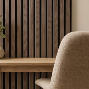 Riflaj Decorativ Tip Panou Acustic 20 cm Mocha