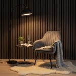 Riflaj Decorativ Tip Panou Acustic 60 cm Wenge