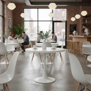 Masa fixa Rotunda Lyma Alba1