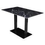 Masă fixă Marmyra Dreptunghiulară Negru