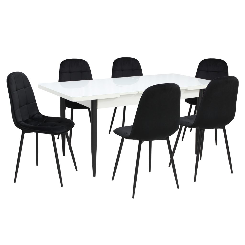 Masa extensibila cu 6 sc Gya Negru