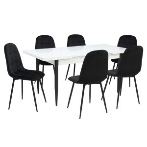 Masa extensibila cu 6 sc Gya Negru