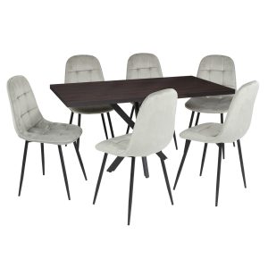 Masa fixa Dreptunghiulara Tania X Wenge 6 gya gri