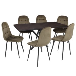 Masa fixa Dreptunghiulara Tania X Wenge 6 gya maro