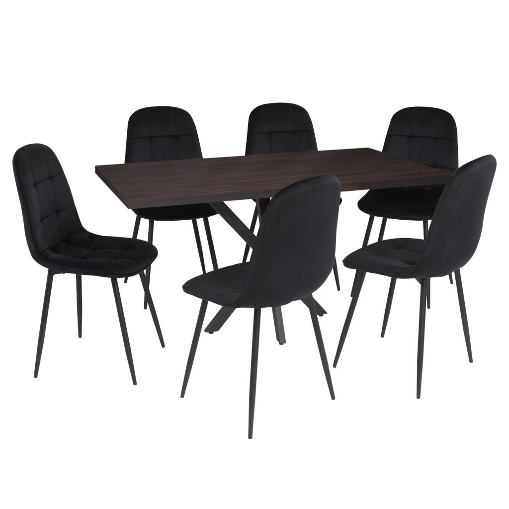 Masa fixa Dreptunghiulara Tania X Wenge 6 gya negru
