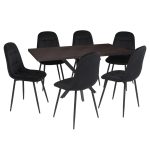 Masa fixa Dreptunghiulara Tania X Wenge 6 gya negru