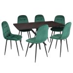 Masa fixa Dreptunghiulara Tania X Wenge 6 gya verde