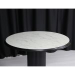 Masa Belize Rotunda Alb Marmorat1