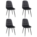set 4 scaune gya negru