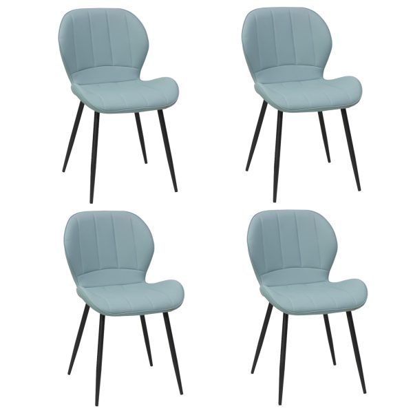 set 4 scaune topaz Bleu