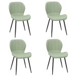 set 4 scaune topaz verde deschis