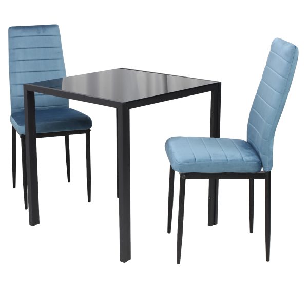 Masa fixa Luna cu 2 scaune oscar Blue