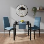 Masa fixa Luna cu 2 scaune oscar Blue1