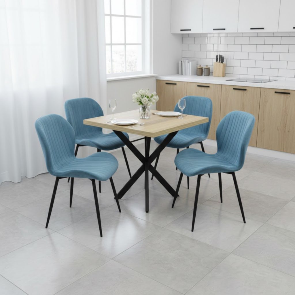 Tania patrata Stejar cu opal blue1