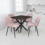 Tania x patrata Wenge cu opal Roz1