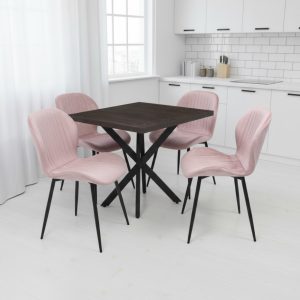 Tania x patrata Wenge cu opal Roz1