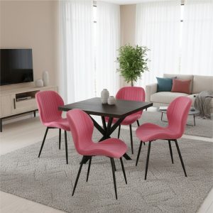 Tania x patrata Wenge cu opal Roz2