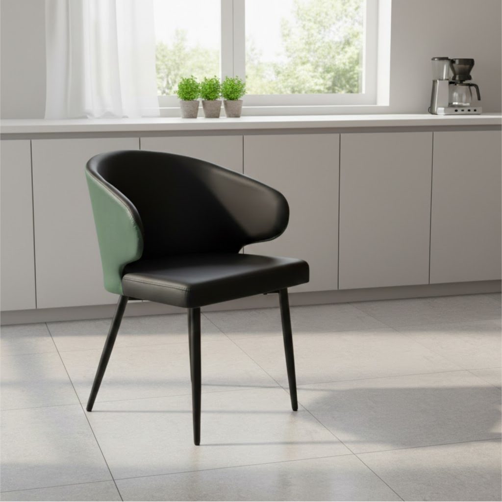 scaun Venezia Negru Verde1