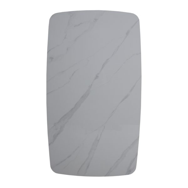 Masa Blat Marble Alb