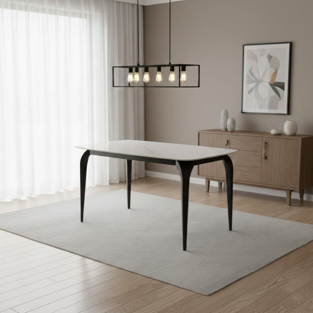 Masa Kara Marble Alba