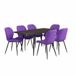 Set masa extensibila Lisabona Wenge cu 6 Scaune Opal Mov1